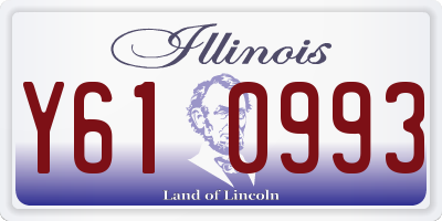 IL license plate Y610993