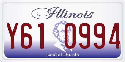 IL license plate Y610994