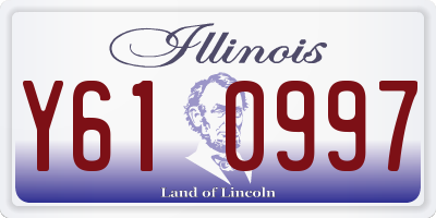 IL license plate Y610997