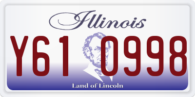 IL license plate Y610998