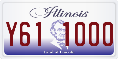 IL license plate Y611000