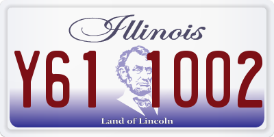 IL license plate Y611002