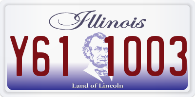IL license plate Y611003