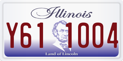 IL license plate Y611004