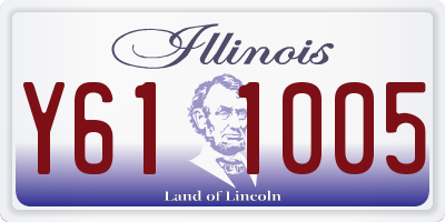 IL license plate Y611005