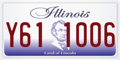 IL license plate Y611006