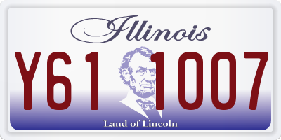 IL license plate Y611007