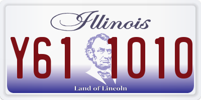 IL license plate Y611010