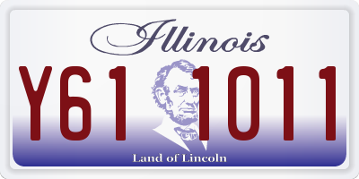 IL license plate Y611011