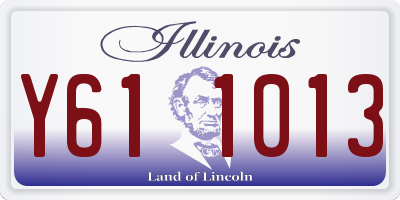 IL license plate Y611013