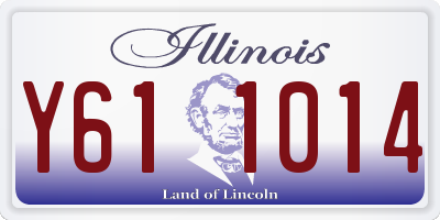 IL license plate Y611014