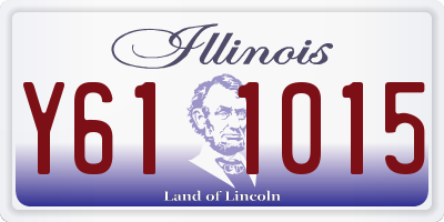 IL license plate Y611015