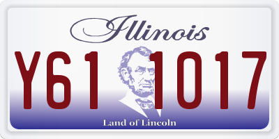 IL license plate Y611017