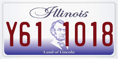 IL license plate Y611018
