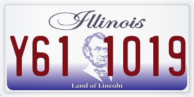 IL license plate Y611019