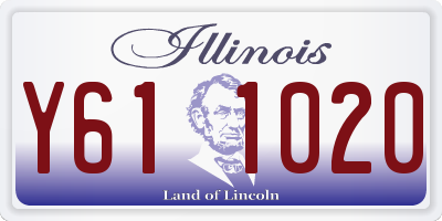 IL license plate Y611020