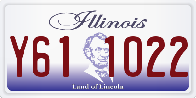 IL license plate Y611022