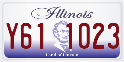 IL license plate Y611023