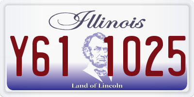 IL license plate Y611025