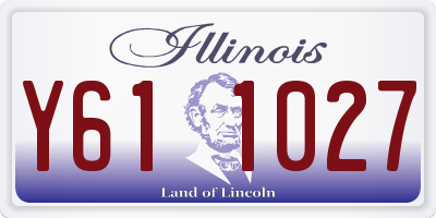IL license plate Y611027