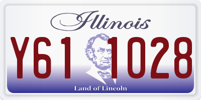IL license plate Y611028