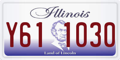 IL license plate Y611030