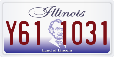 IL license plate Y611031