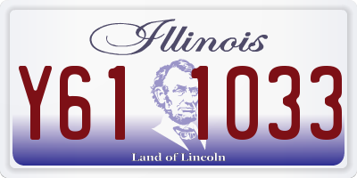 IL license plate Y611033