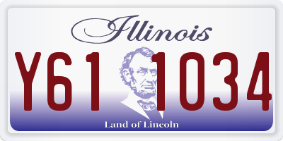 IL license plate Y611034