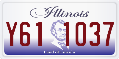 IL license plate Y611037