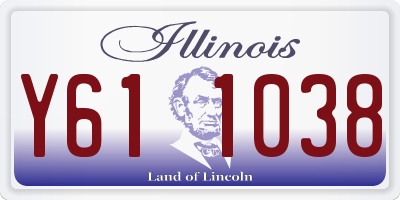 IL license plate Y611038