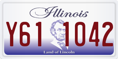 IL license plate Y611042