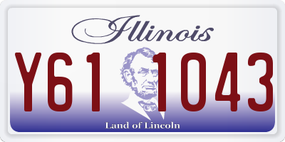 IL license plate Y611043