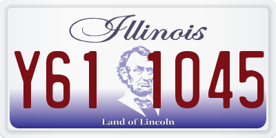 IL license plate Y611045