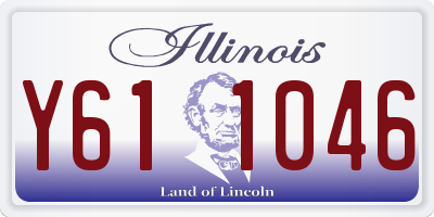 IL license plate Y611046