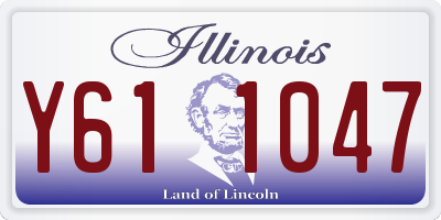 IL license plate Y611047