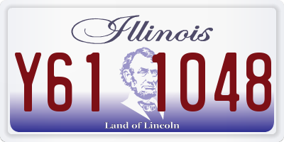 IL license plate Y611048