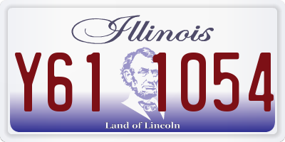IL license plate Y611054