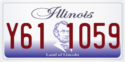 IL license plate Y611059