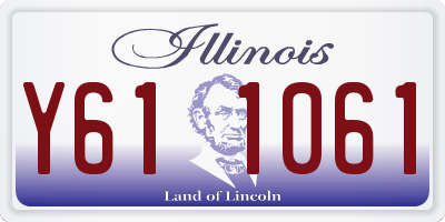 IL license plate Y611061