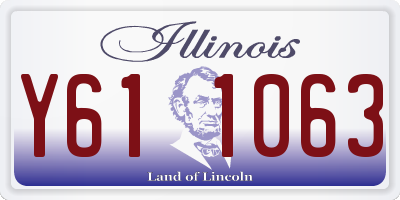 IL license plate Y611063