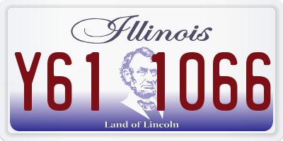 IL license plate Y611066