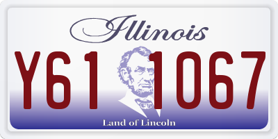 IL license plate Y611067
