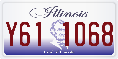 IL license plate Y611068