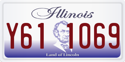 IL license plate Y611069