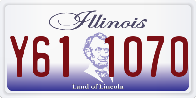 IL license plate Y611070