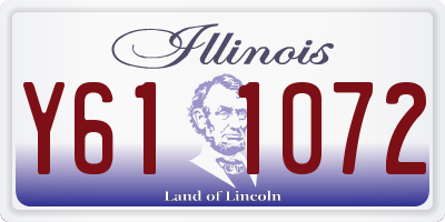 IL license plate Y611072