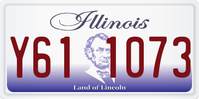 IL license plate Y611073