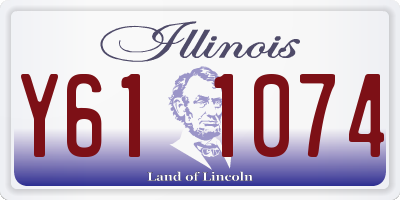 IL license plate Y611074