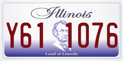 IL license plate Y611076